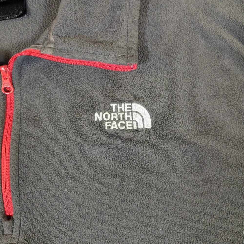 The North Face Mens Polartec Classic Fleece 1/4 Zip Pullover‎ Gray XL #2691